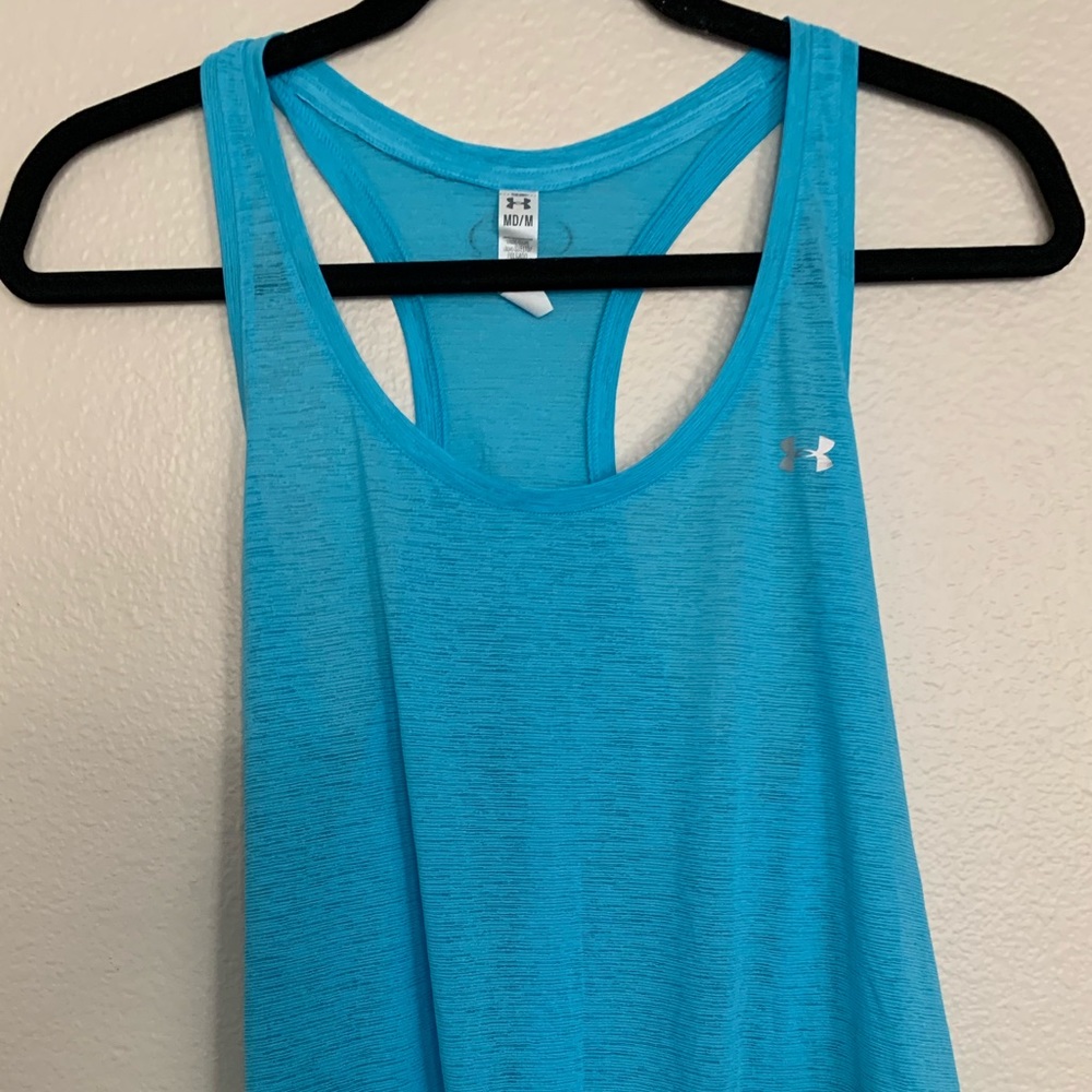 Under Armer Heat Gear Blue Top